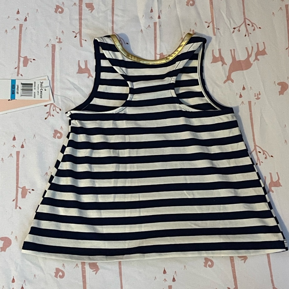Juicy Couture Blue Striped Tank 24 month - Picture 2 of 5